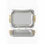 Arsiha Serving Trays set 2 Pieces Silver - 7