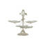 Shayala Tasaly and Cake Stand 4 Levels Silver - 003