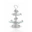 Shayala Tasaly and Cake Stand 2 Levels Silver - G2B94