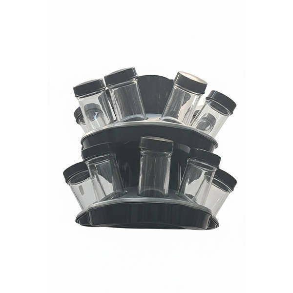 Spice box set 18 Pieces Black