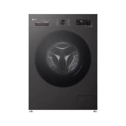 غسالة ال جي تحميل امامي 8 كيلو موتور دفع مباشر لون اسود F4Y2TYGYZ   LG 8Kg Front Load Washer Essence Graphite AI DD Black F4Y2TYGYZ