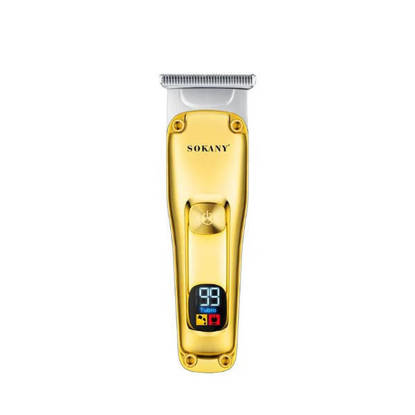 ماكينة قص الشعر الاحترافية سوكاني مع شحن USB لون ذهبي SK-16065 Sokany Professional Hair Clipper with USB Charging Gold SK-16065