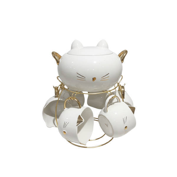 Kitty porcelain Soup Set 10 Pieces Multi Colors - 2018