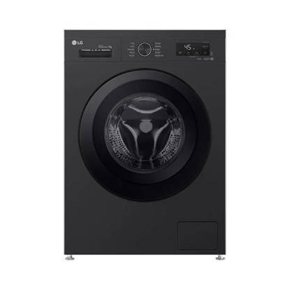 غسالة ال جي تحميل امامي 7 كيلو موتور دفع مباشر لون اسود F4Y2QYG6X LG 7Kg Front Load Washer Essence Graphite AI DD Black F4Y2QYG6X