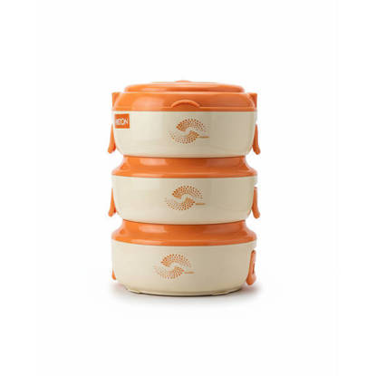 حافظة طعام ميلتون مدور كبير 3 قطع Melton Food Portfolio set 3 Pieces - Multi Colors