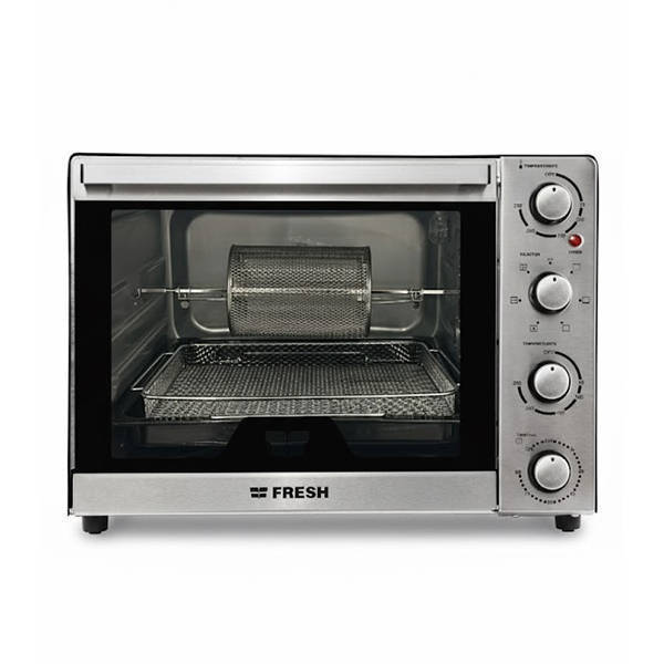 Fresh Electric Oven 65 Liter grill, fan and frying grid Silver 500021395