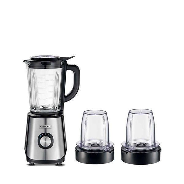 Kenwood Glass Countertop Blender 1.5 Liter 1000 Watt Silver Black BLM45.720SS