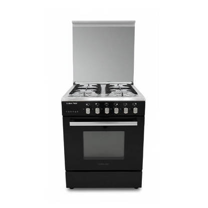 Real Tech Cooker 4 Burners 60 x 60 Full Safety Digital Black 602402