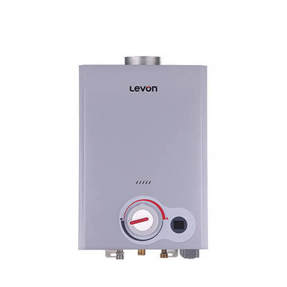 Levon Gas Water Heater 6 Liter with Chimney Silver 18127
