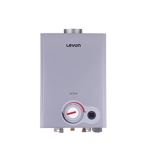 Levon Gas Water Heater 6 Liter with Chimney Silver 18127
