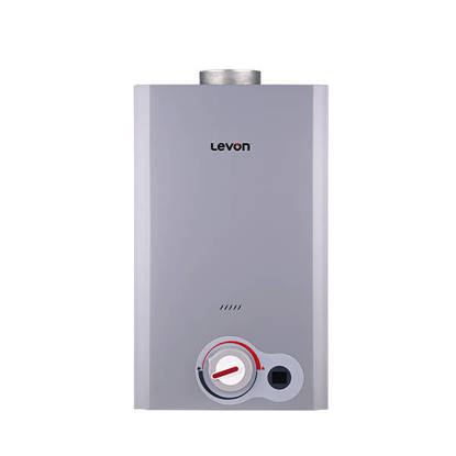 Levon Gas Water Heater 10 Liter with Chimney Silver 18129