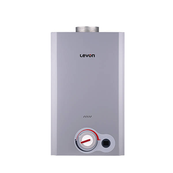 Levon Gas Water Heater 10 Liter with Chimney Silver 18129