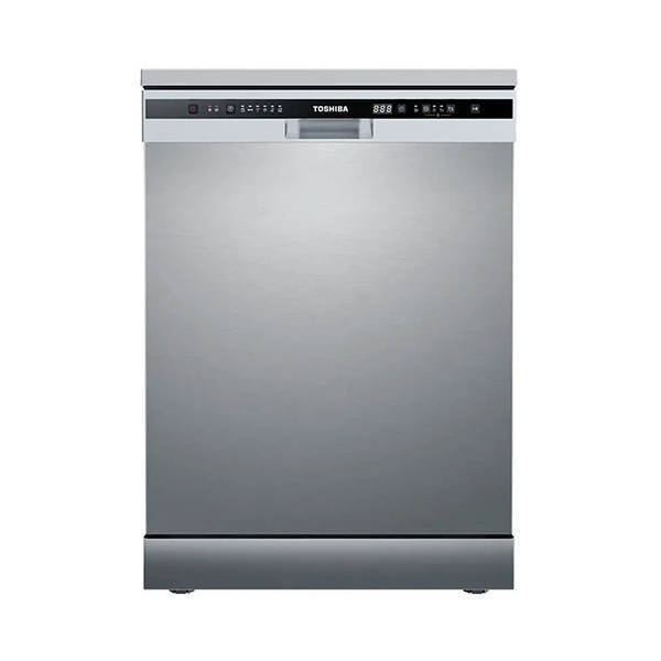 TOSHIBA Digital Dishwasher 13 Place Settings 6 Programs Silver DW-13F8AF(SS)-EG