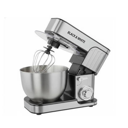 Black & White Stand Mixer 6 Liter 1300 Watt Stainless SV-6030