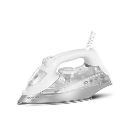 Sonai Steam Iron Capri Ceramic Plate 2200 Watt adjustable steam White MAR-8200