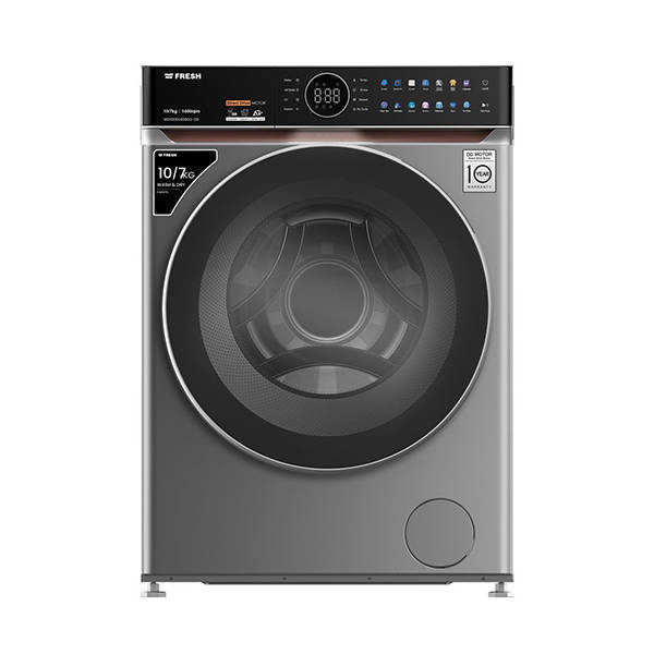 Fresh Washing/Dryer Machine 10/7 Kg Inverter Direct Drive Silver WD10DD1458G2-DS