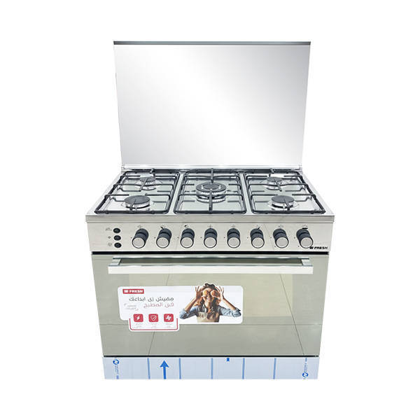 Fresh Gas Cooker Jumbo Plus 60*90 cm 5 Burners With Fan Stainless 500021935