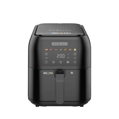 Black and Decker Digital Air Fryer 8 Liters 1700 Watt Black SAF80-B5