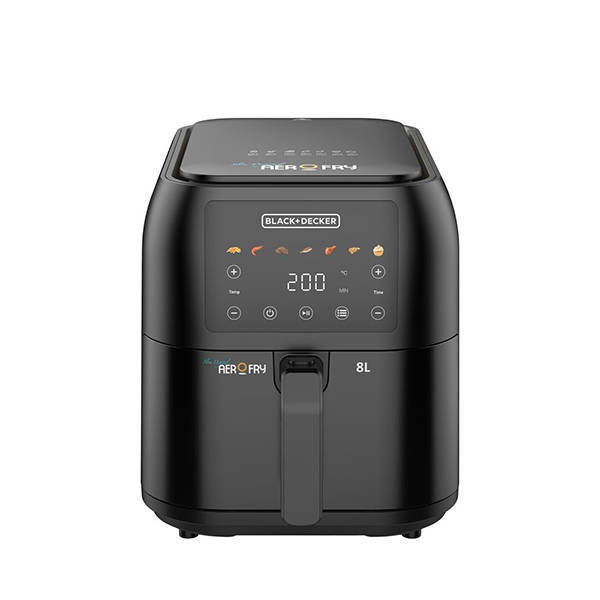 Black and Decker Digital Air Fryer 8 Liters 1700 Watt Black SAF80-B5