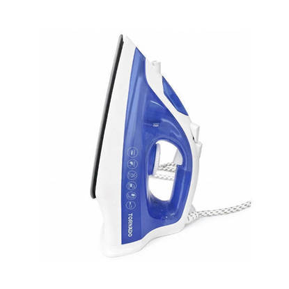 TORNADO Steam Iron 2000 Watt Ceramic Soleplate Blue*White - TST-2000D