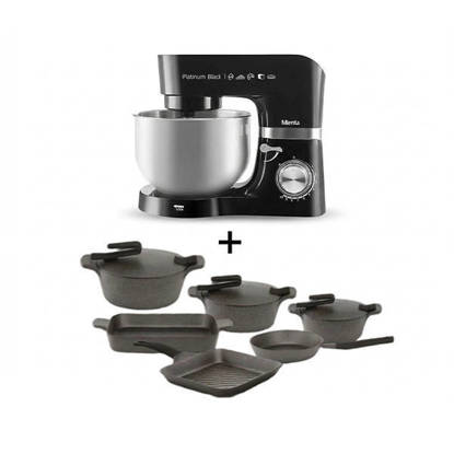 Mienta Stand Mixer 1300 W 5.5 Liters - Black + Pyrex gift set - KM38332C