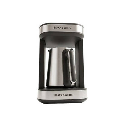 Black and White Turkish Coffe Maker 400 Watt Stainless - CM-310S