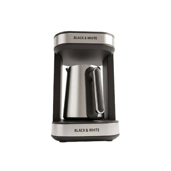 Black and White Turkish Coffe Maker 400 Watt Stainless - CM-310S