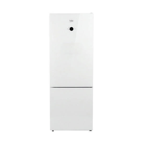 Beko Combi No-Frost Refrigerator 490 Liter Digital Inverter White Glass B5RCNE565HXPWE