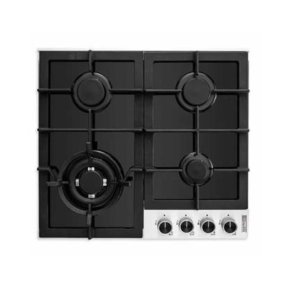 Manilotti Built-In Gas Hob 4 Burners 60 cm Black Tempered Glass MT-PFA640T-RK143-GS
