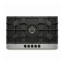Manilotti Built-In Gas Hob 5 Burner 90 cm Cast Iron Grates Full Safety Black Glass MT-PFA950T-FK143-GS