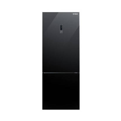 Fresh Combi No Frost Refrigerator 530 Liter Digital Bottom Freezer Black Glass FNB-MR640YGQBM