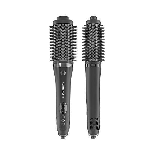 RushBrush 1700W Oval Volumizing Blow Dry Brush with Ionic Technology and LCD Screen V5 Black