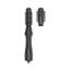 RushBrush AutoSpin Styler 1200 Watt Auto-Rotating Hot Air Brush with 2 Detachable Heads Black