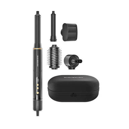 RUSHBRUSH AirWrapper 5 Professional 5-in-1 Air Styler 1500 Watt Black