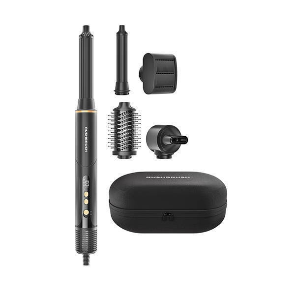 RUSHBRUSH AirWrapper 5 Professional 5-in-1 Air Styler 1500 Watt Black