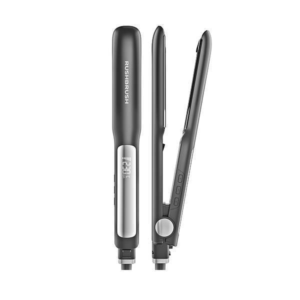RushBrush X2 Keratin PRO Titanium Hair Straightener Up To 250°C LCD Screen Black