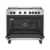 Beko Gas Cooker 5 Burners 90 cm Digital Full Safety Stainless Silver BGGR11215GX2