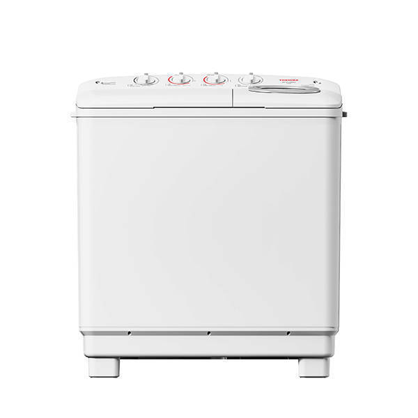 Toshiba 12kg Twin Tub Washing Machine with Wheels White VH-Q130MEG