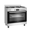 Beko Gas Stove 90x60 cm 5 Burners Full Safety Digital Screen Flower Holders Silver BGGR 11228 GXA