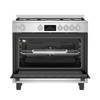 Beko Gas Stove 90x60 cm 5 Burners Full Safety Digital Screen Flower Holders Silver BGGR 11228 GXA