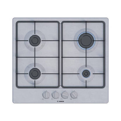 Bosch Series 4 Built-in Gas Hob 4 Burners 60 cm Stainless Steel PGP6B5K60Q