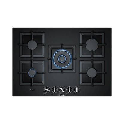 Bosch Built-in Gas Hob 5 Burners 75 cm Black PPQ7A6B20