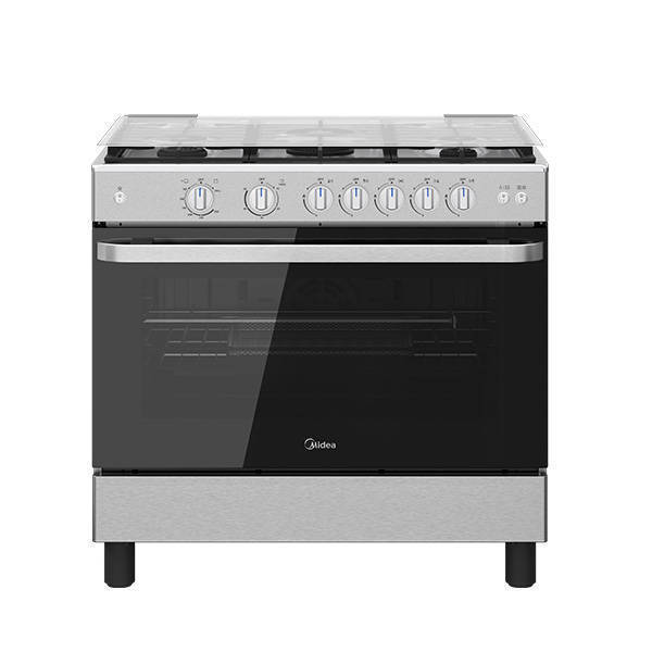 Midea Gas Cooker 90cm with Black Glass Design MFO-MG36LE(BK)
