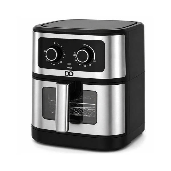 IDO Air Fryer 6.7 Liter 1600 Watt Black Silver AF1600GD-SVB