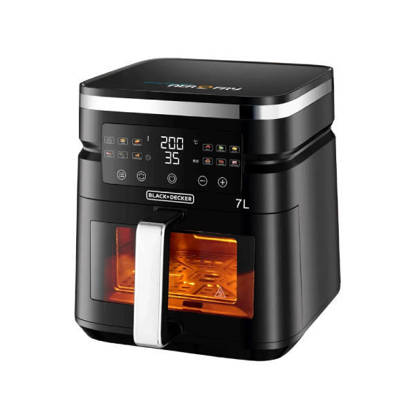 Black Decker Digital  Air Fryer 1800W 7 Liter Black AF7010