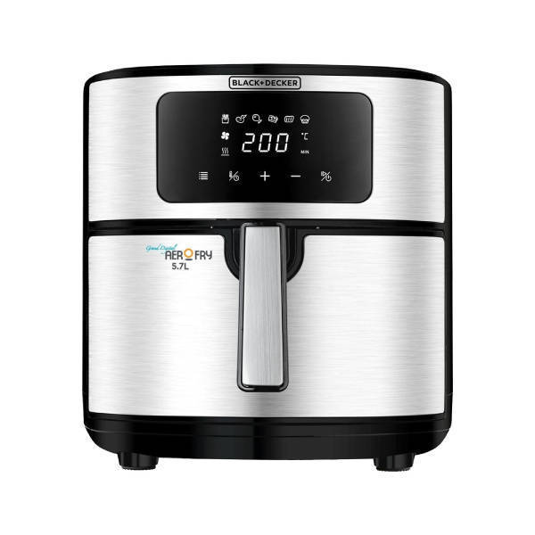 Black & Decker Air Fryer 1500W 7.2Liter Silver AF7257