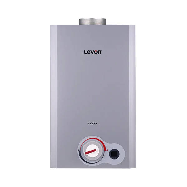 Levon Gas Water Heater 10L Cylinder Without Flue Digital Silver 10LDH4