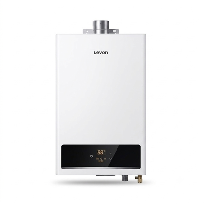 Levon Aqua Force C3 13L Forced-Exhaust Central Gas Water Heater Digital Control Natural Gas White 18133