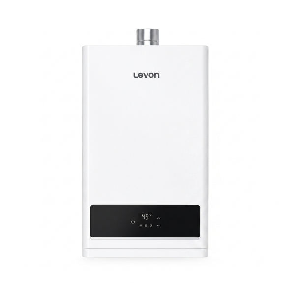 Levon 13L Forced Central Gas Water Heater Digital Control Natural Gas Champagne Aqua Force C3 18132