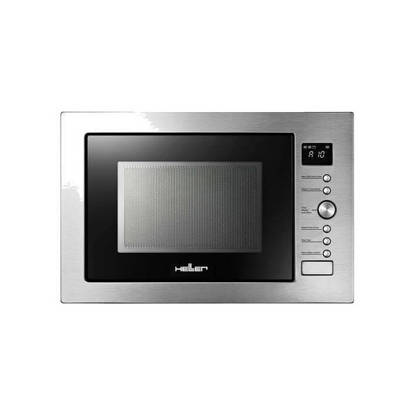Heller Built-in Microwave Digital 34 Liter 1000 Watt 10 Menus Silver HMBN-34GC-SL